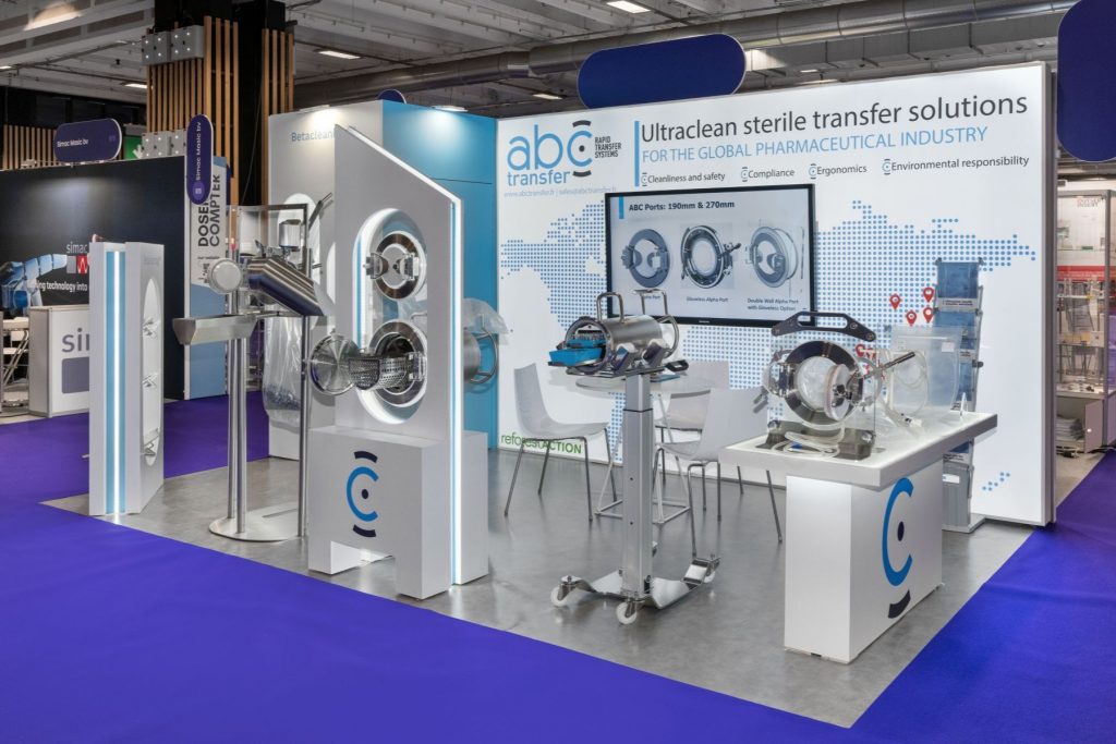 Stand sur mesure 14 m2 ABC Transfert - Salon Pharmapack 2024