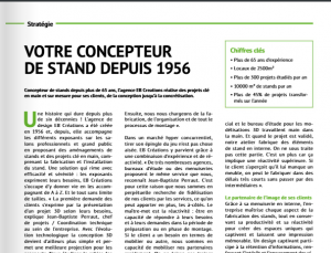 Extrait de l'article du journal "Informations entreprise" n°192