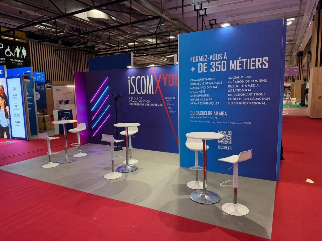 Stand sur mesure 19 m2, Iscom