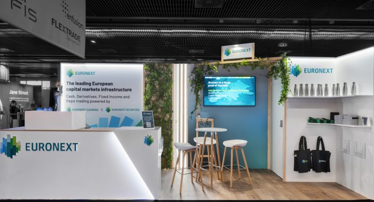 Stand d'exposition sur mesure, Euronext, Salon TRADE