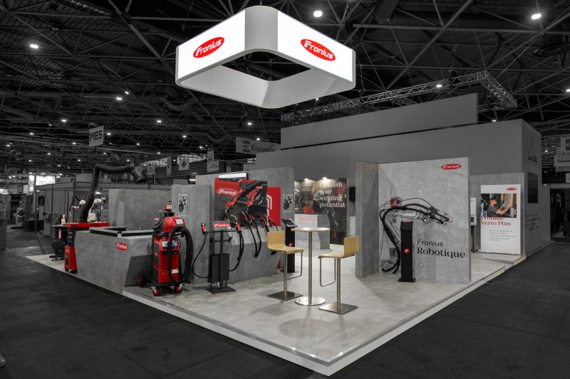 Stand Fronius salon professionnel — Groupe Pallas standiste
