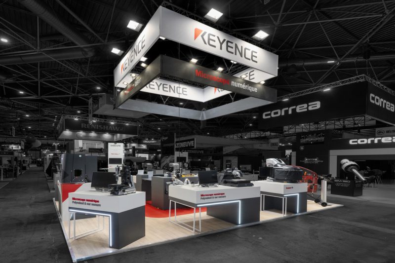 Stand technique Keyence - Global Industrie - Groupe Pallas standiste Paris