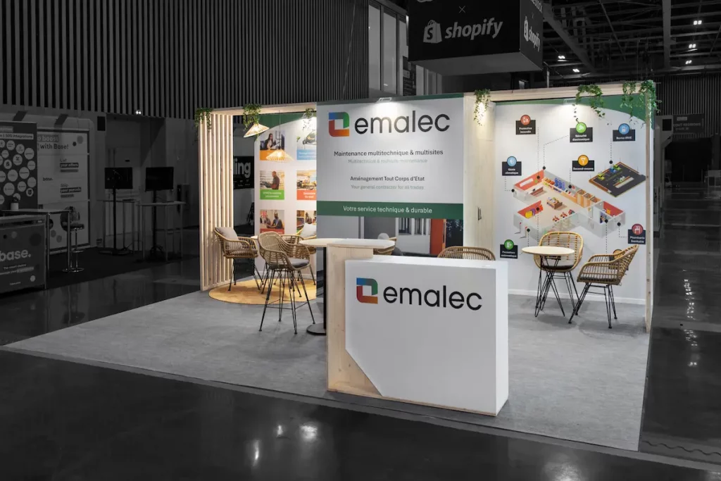 Stand écoresponsable et réutilisable à Paris Groupe Pallas
