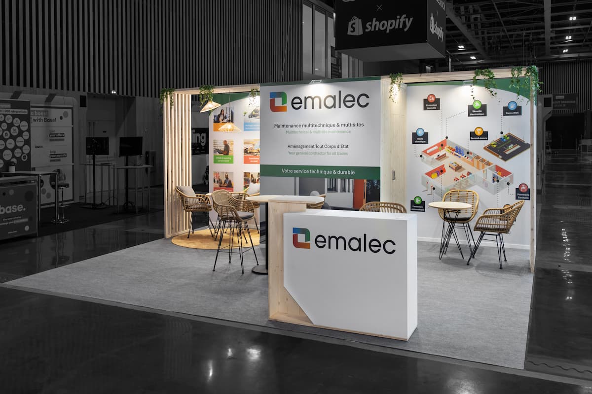 Stand modulable écoresponsable réalisé par Groupe Pallas