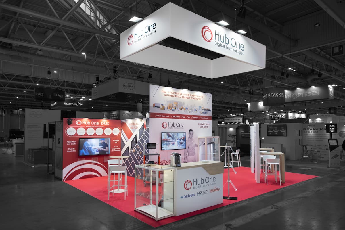 Stand sur mesure Hub One Paris, design et technologie par Groupe Pallas